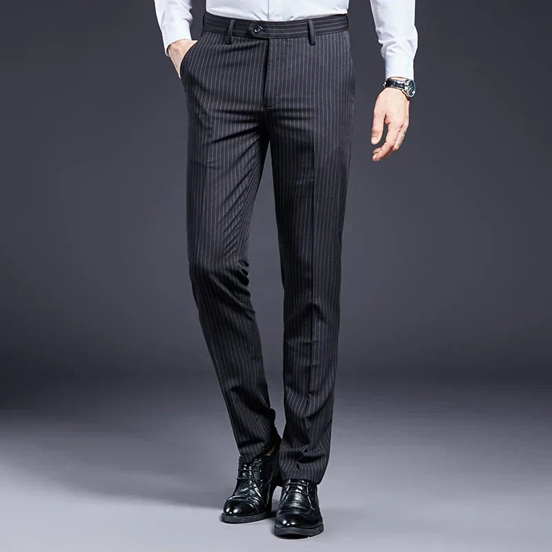 Premium Men's Suit Trousers Striped Valmont