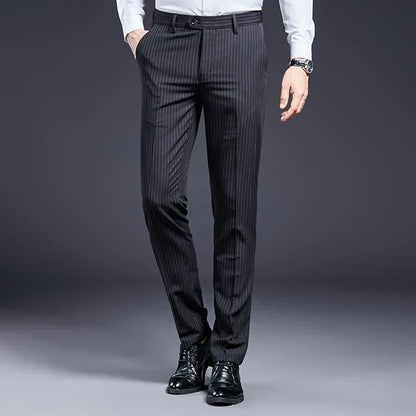Premium Men's Suit Trousers Striped Valmont