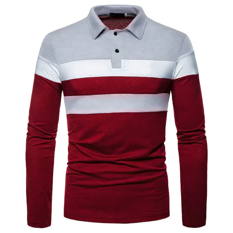 Men's Long Sleeve Polo Shirt Slingint Valmont